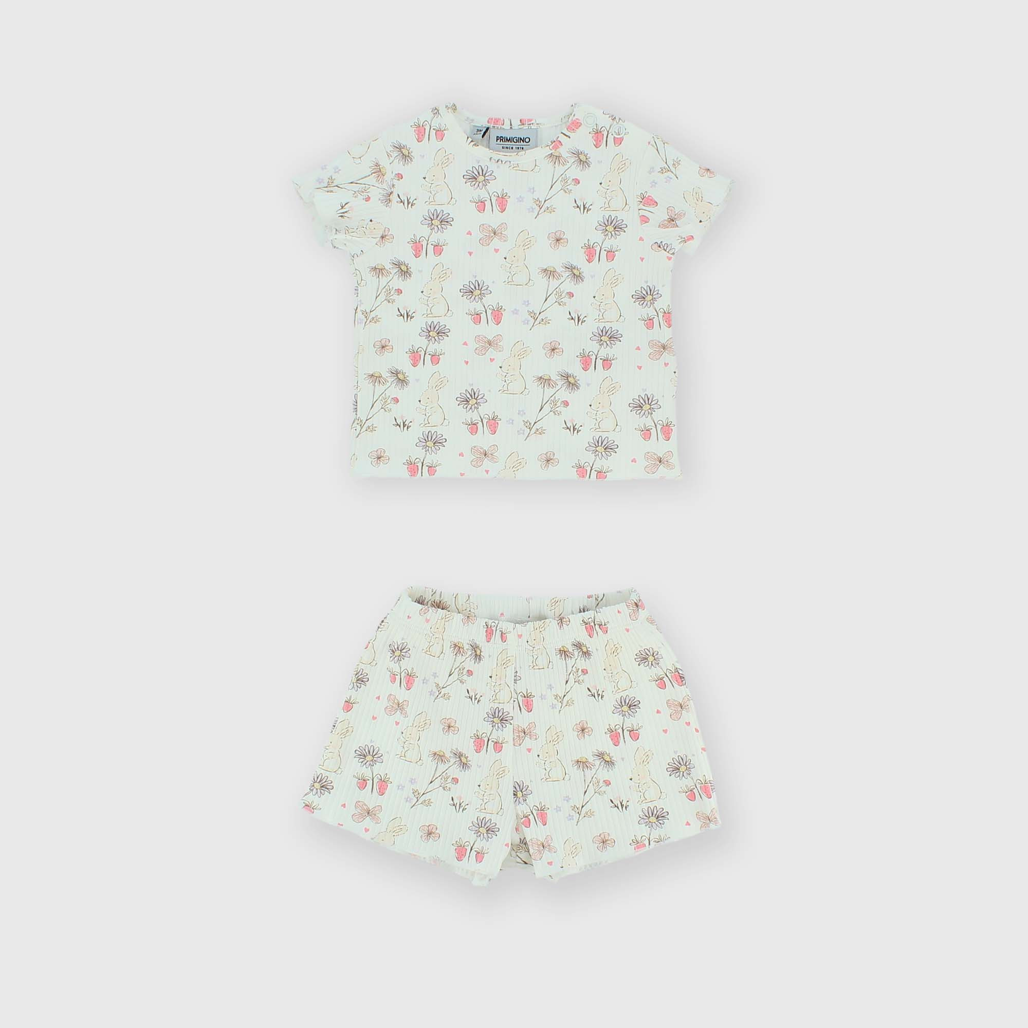 Комплект для новорожденной из двух частей, белый