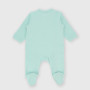 Mono de tejido Interlock de bebé niño, verde Mono de tejido Interlock de bebé niño, verde