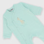 Mono de tejido Interlock de bebé niño, verde Mono de tejido Interlock de bebé niño, verde