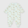 Mono de tejido Interlock de bebé, blanco Mono de tejido Interlock de bebé, blanco