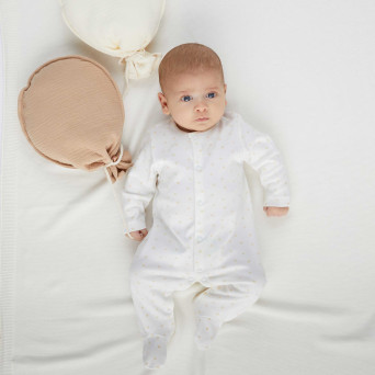 Mono de tejido Interlock unisex, blanco Mono de tejido Interlock unisex, blanco