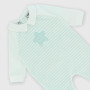 Jumpsuit for newborn boy in chenille, white Jumpsuit for newborn boy in chenille, white