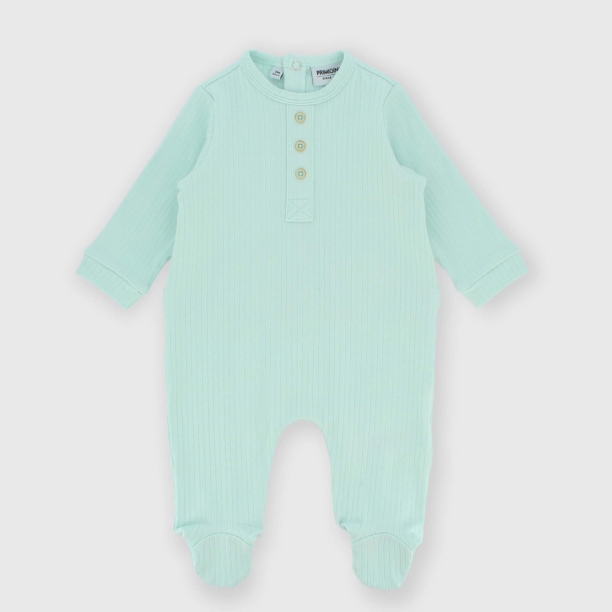 Newborn ribbed suit, green