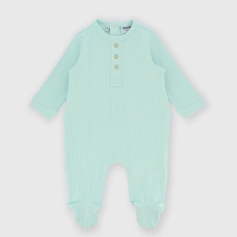Newborn ribbed suit, green Newborn ribbed suit, green