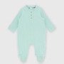 Newborn ribbed suit, green Newborn ribbed suit, green