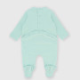 Newborn ribbed suit, green Newborn ribbed suit, green