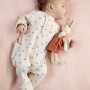 Tutina in costina da neonata, rosa Tutina in costina da neonata, rosa