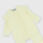 Newborn ribbed suit, beige Newborn ribbed suit, beige