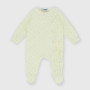 Jumpsuit for newborn girl in Interlock, beige Jumpsuit for newborn girl in Interlock, beige