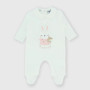 Jumpsuit for newborn girl in chenille, white Jumpsuit for newborn girl in chenille, white