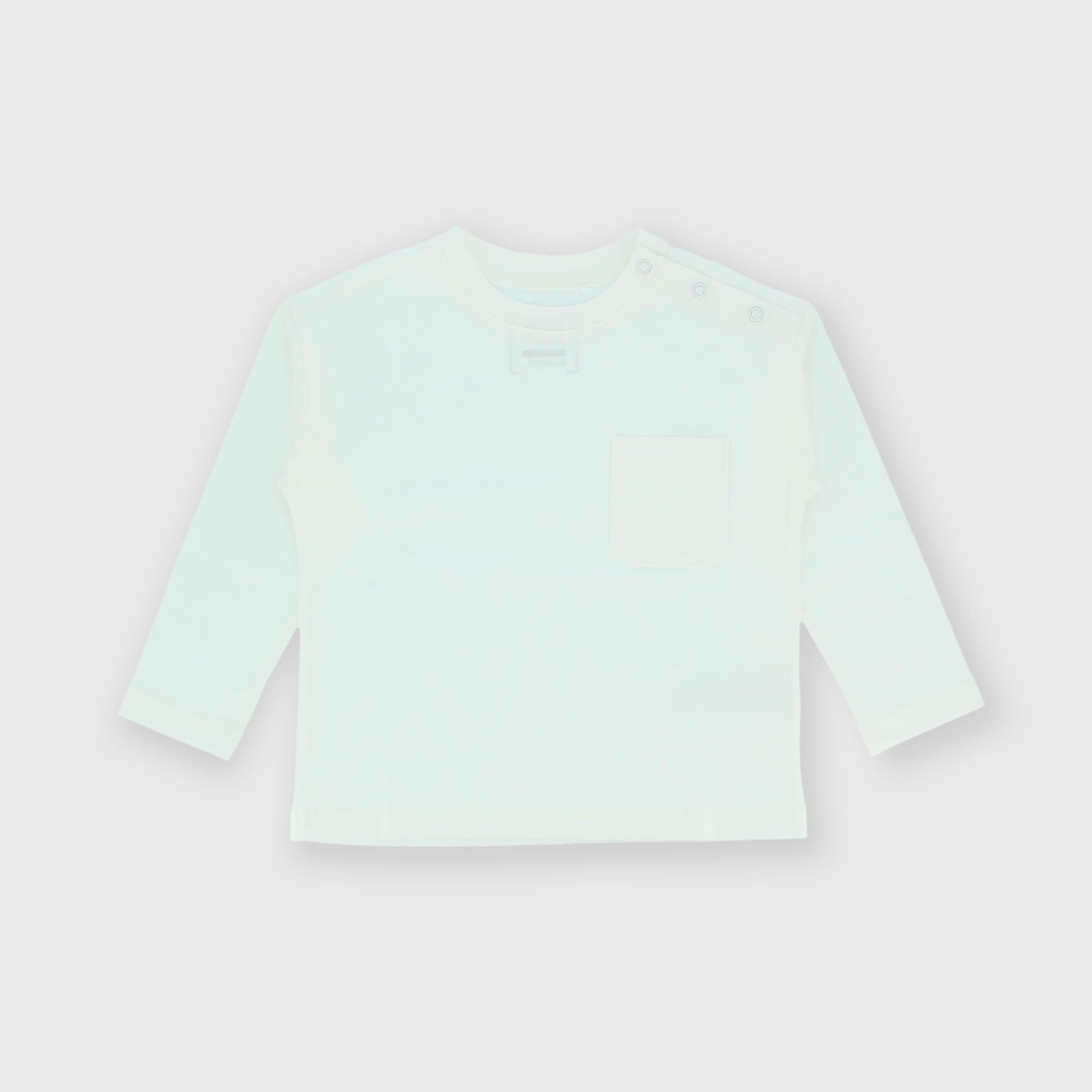 Boy&#x27;s&#x20;long-sleeves&#x20;Jersey&#x20;T-shirt,&#x20;white