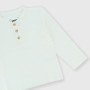 Camiseta con dos botones de tejido Jersey con mangas largas para niño, blanco Camiseta con dos botones de tejido Jersey con mangas largas para niño, blanco