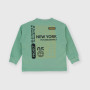 Camiseta de tejido Jersey con mangas largas para niño, verde Camiseta de tejido Jersey con mangas largas para niño, verde
