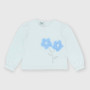 Girl's long sleeves Jersey T-shirt, white Girl's long sleeves Jersey T-shirt, white