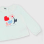 Maglietta in Jersey a maniche lunghe da bambina, bianco Maglietta in Jersey a maniche lunghe da bambina, bianco
