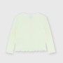Cardigan côtelé  fille, blanc Cardigan côtelé  fille, blanc