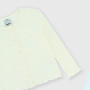 Cardigan côtelé  fille, blanc Cardigan côtelé  fille, blanc