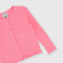 Girl's ribbed Cardigan, pink Girl's ribbed Cardigan, pink