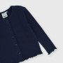 Gerippte Strickjacke für Mädchen, blau Gerippte Strickjacke für Mädchen, blau