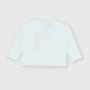 Camiseta de tejido Jersey con mangas largas para niña, blanco Camiseta de tejido Jersey con mangas largas para niña, blanco