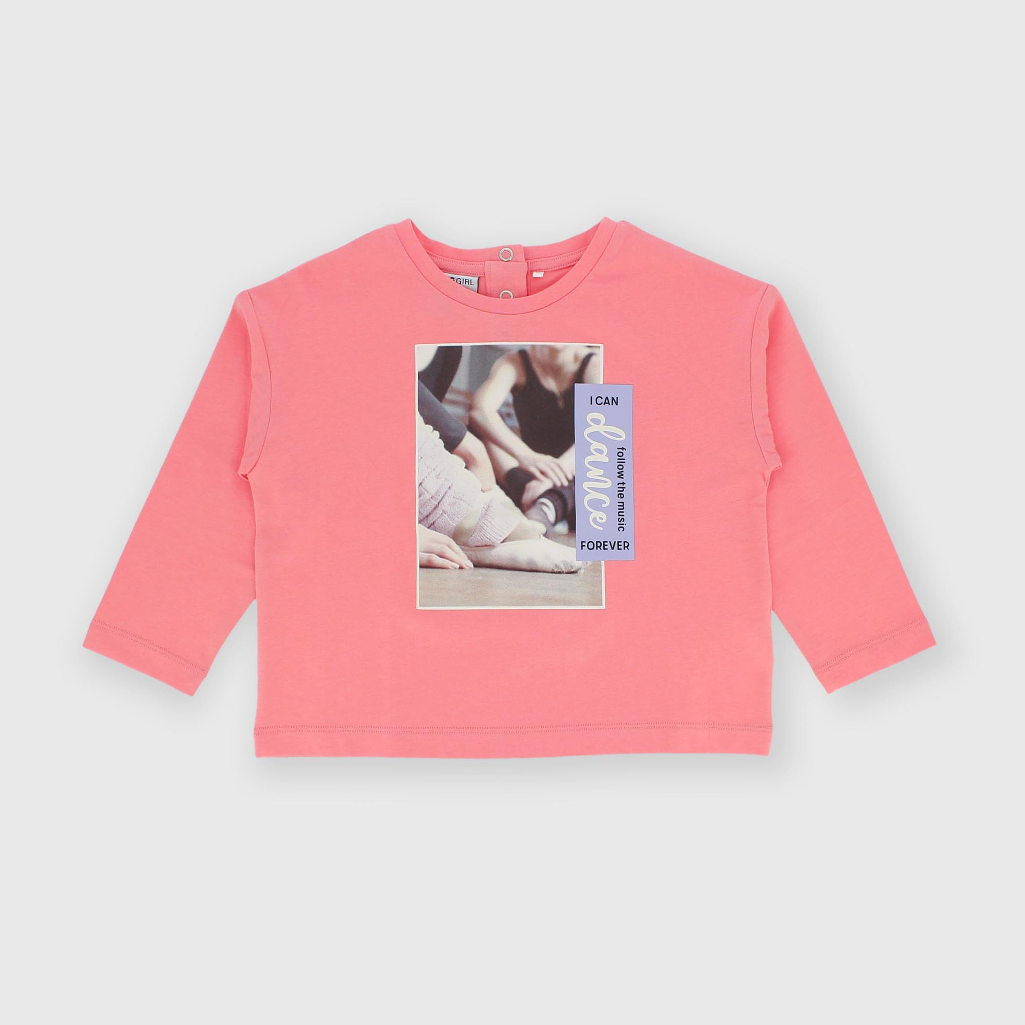 Girl's long sleeves Jersey T-shirt, pink