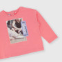 Pull en Jersey  manches longues  fille,  rose Pull en Jersey  manches longues  fille,  rose