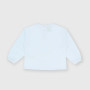 Camiseta de tejido Jersey con mangas largas para niña, blanco Camiseta de tejido Jersey con mangas largas para niña, blanco
