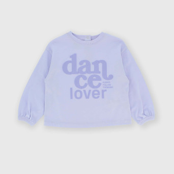Girl's long sleeves Jersey T-shirt, violet Girl's long sleeves Jersey T-shirt, violet