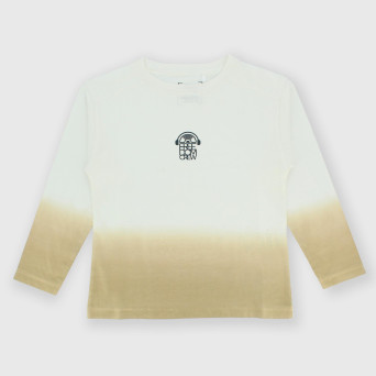 Camiseta de tejido Jersey mangas largas de niño, verde Camiseta de tejido Jersey mangas largas de niño, verde
