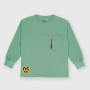 Camiseta de tejido Jersey con mangas largas para niño, verde Camiseta de tejido Jersey con mangas largas para niño, verde
