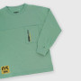 Camiseta de tejido Jersey con mangas largas para niño, verde Camiseta de tejido Jersey con mangas largas para niño, verde
