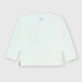 Boy's long-sleeves Jersey T-shirt, white Boy's long-sleeves Jersey T-shirt, white