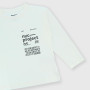Boy's long-sleeves Jersey T-shirt, white Boy's long-sleeves Jersey T-shirt, white