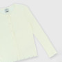 Cardigan côtelé  fille, blanc Cardigan côtelé  fille, blanc