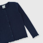 Girl's ribbed Cardigan, blue Girl's ribbed Cardigan, blue