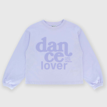 Camiseta de tejido Jersey con mangas largas de niña, morado Camiseta de tejido Jersey con mangas largas de niña, morado