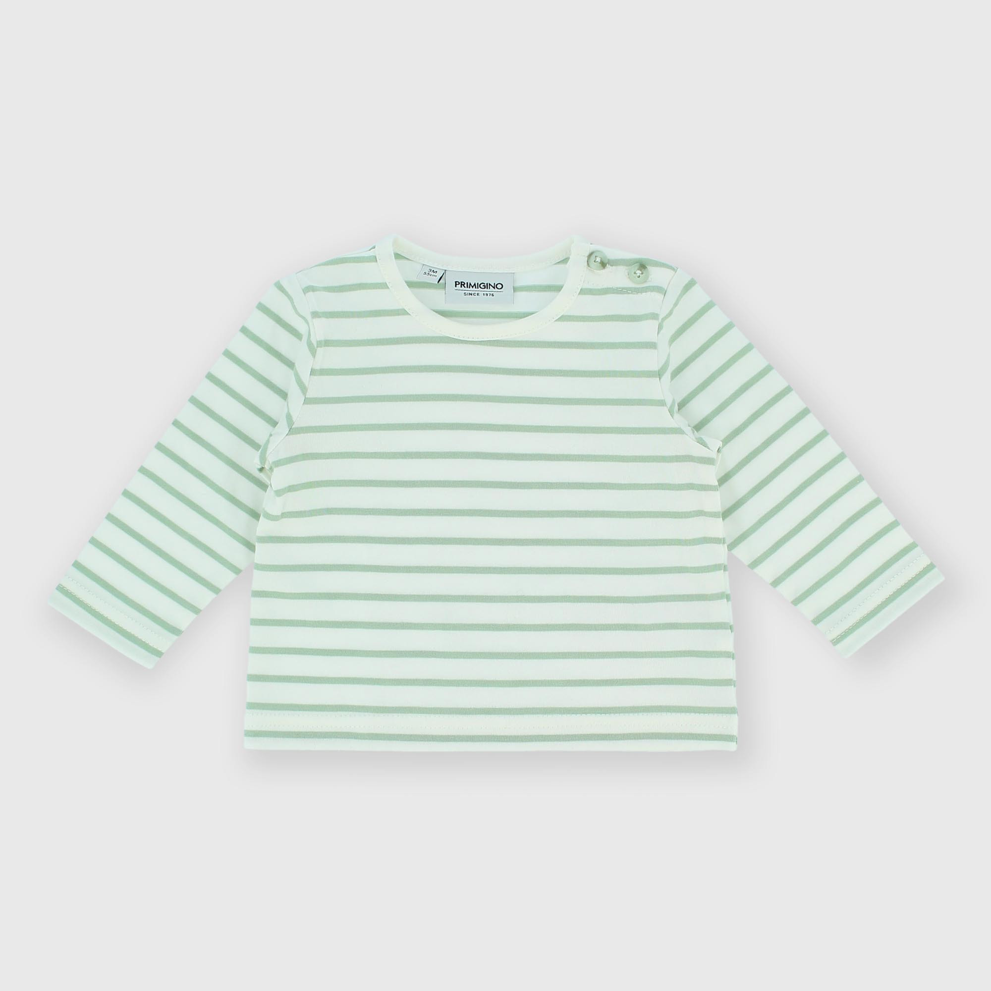 Camiseta de tejido Jersey con mangas largas para bebé niño, verde