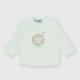 Newborn Interlock T-shirt, white Newborn Interlock T-shirt, white