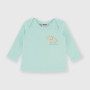 Camiseta canalé con mangas largas de bebé niño, verde Camiseta canalé con mangas largas de bebé niño, verde