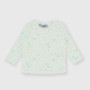 Camiseta canalé con mangas largas de bebé niño, blanco Camiseta canalé con mangas largas de bebé niño, blanco