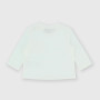 Camiseta de tejido Jersey con mangas largas para bebé niña, blanco Camiseta de tejido Jersey con mangas largas para bebé niña, blanco
