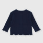 Cardigan in costina da neonata, blu Cardigan in costina da neonata, blu