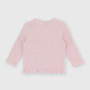Maglietta in costina a maniche lunghe da neonata, rosa Maglietta in costina a maniche lunghe da neonata, rosa
