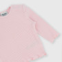 Newborn long sleeves ribbed T-shirt, pink Newborn long sleeves ribbed T-shirt, pink