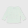 Pull côtelé  manches longues  nouveau-née,  blanc Pull côtelé  manches longues  nouveau-née,  blanc