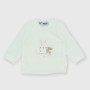 Newborn Interlock T-shirt, white Newborn Interlock T-shirt, white