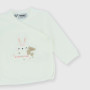 Newborn Interlock T-shirt, white Newborn Interlock T-shirt, white