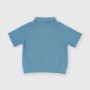 Polo en piqué  garçon, bleu Polo en piqué  garçon, bleu