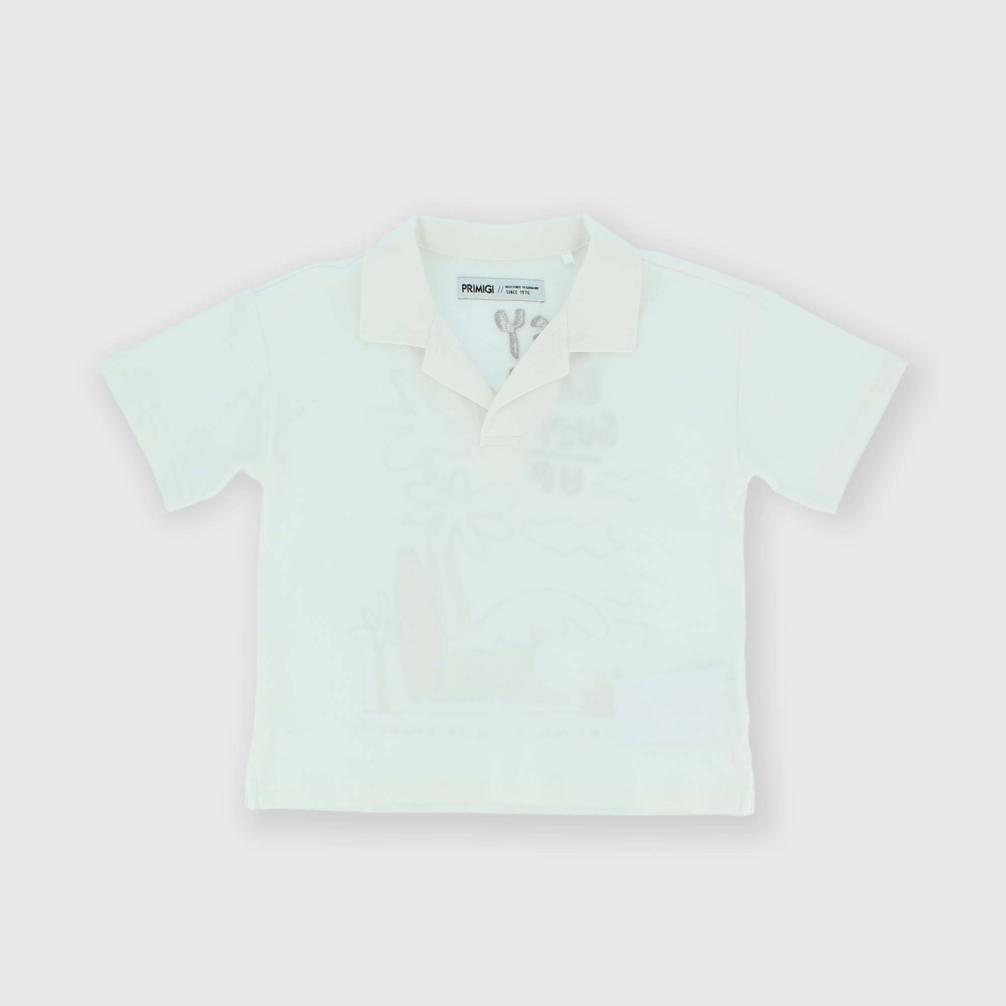 Primigi Polo in jersey da bambino, bianco, Taglia 4