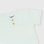 Camiseta con dos botones de tejido Jersey para niño, blanco Camiseta con dos botones de tejido Jersey para niño, blanco